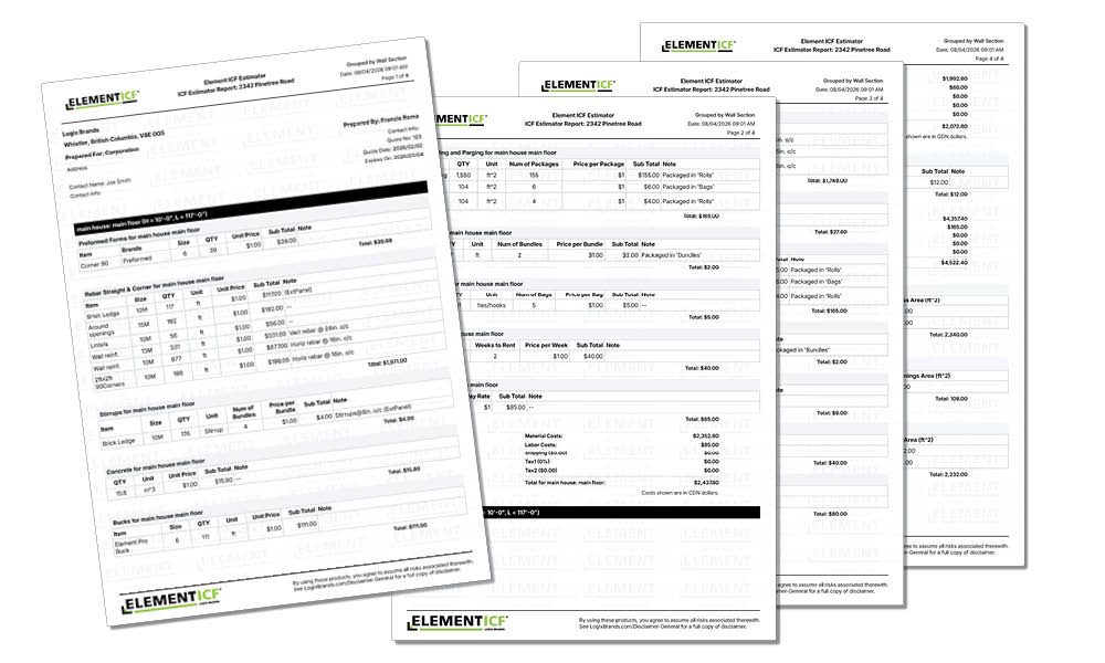 Enter your project inputs and generate a full estimate—complete with takeoffs, cut sheets, and a polished quote ready to share.